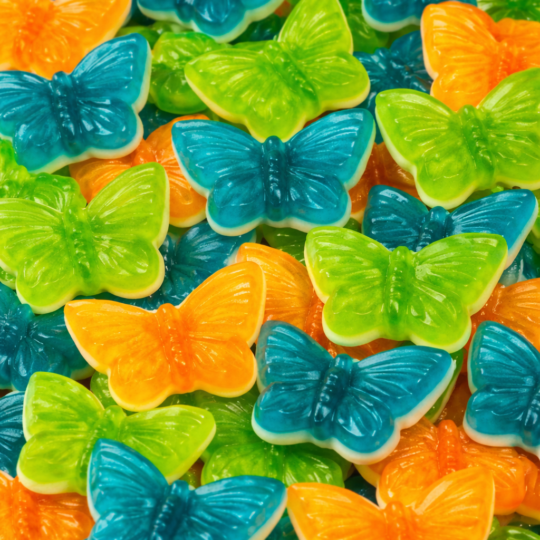 Želé motýlik - sladké ovocné